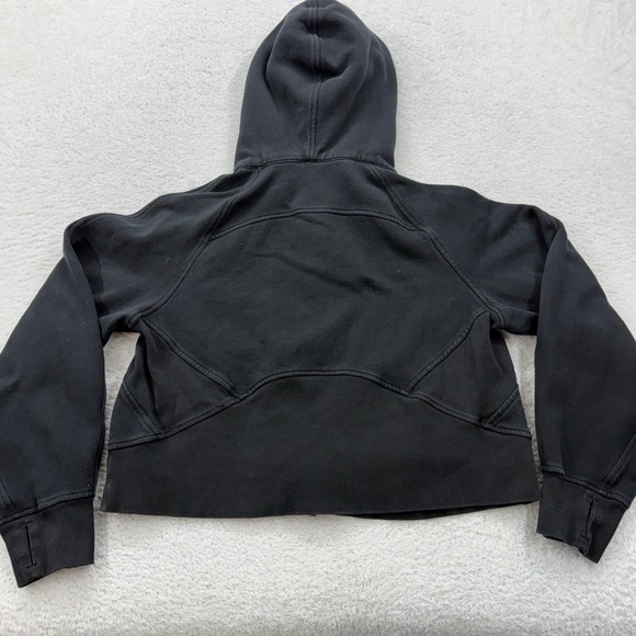 Lululemon Scuba Full Zip Hoodie Black Cropped Comfort XS/S Athleisure Women - Picture 7 of 8